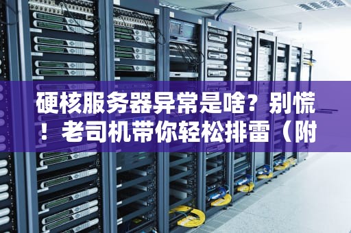 硬核服务器异常是啥？别慌！老司机带你轻松排雷（附真实案例）
