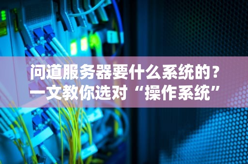 问道服务器要什么系统的？一文教你选对“操作系统”不翻车！