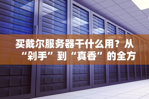 买戴尔服务器干什么用？从“剁手”到“真香”的全方位指南！