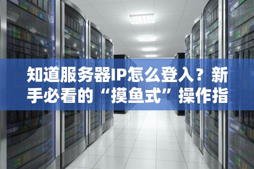 知道服务器IP怎么登入？新手必看的“摸鱼式”操作指南！