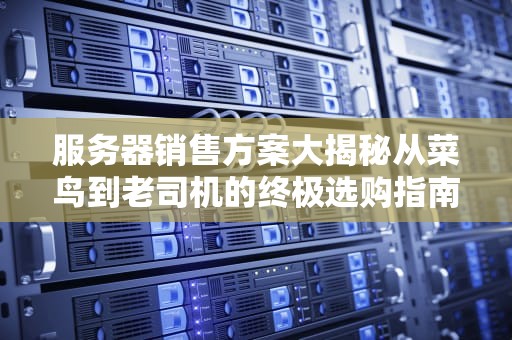 服务器销售方案大揭秘从菜鸟到老司机的终极选购指南