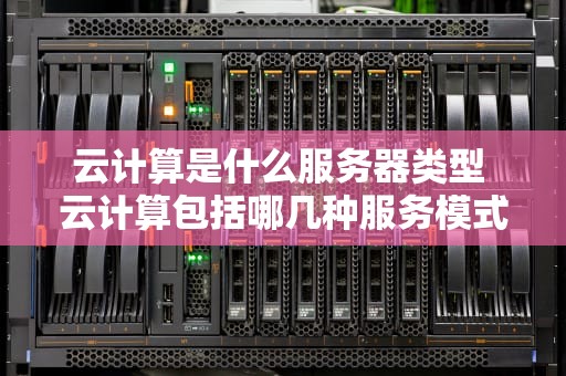 云计算是什么服务器类型 云计算包括哪几种服务模式