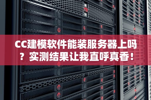CC建模软件能装服务器上吗？实测结果让我直呼真香！
