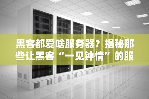 黑客都爱啥服务器？揭秘那些让黑客“一见钟情”的服务器配置！