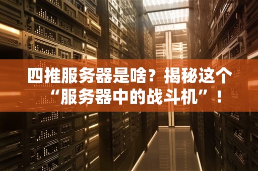 四推服务器是啥？揭秘这个“服务器中的战斗机”！
