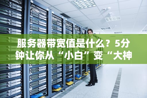 服务器带宽值是什么？5分钟让你从“小白”变“大神”（附真实测评数据）