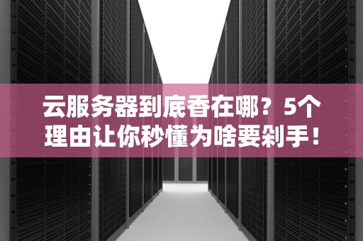 云服务器到底香在哪？5个理由让你秒懂为啥要剁手！