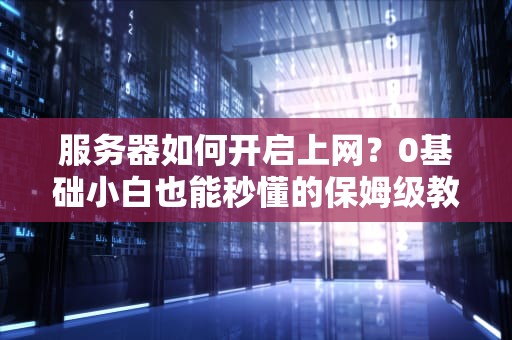 服务器如何开启上网？0基础小白也能秒懂的保姆级教程！