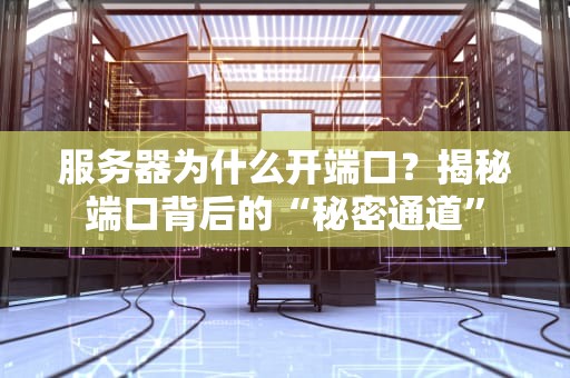 服务器为什么开端口？揭秘端口背后的“秘密通道”