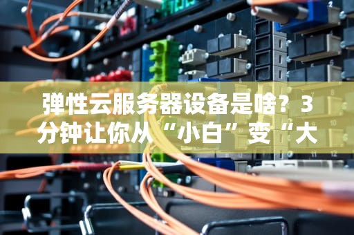 弹性云服务器设备是啥？3分钟让你从“小白”变“大神”！