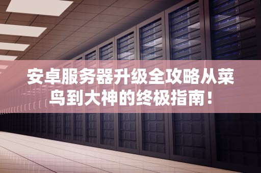 安卓服务器升级全攻略从菜鸟到大神的终极指南！