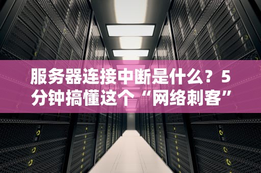 服务器连接中断是什么？5分钟搞懂这个“网络刺客”的套路！