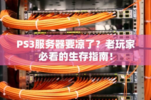 PS3服务器要凉了？老玩家必看的生存指南！