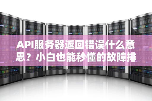API服务器返回错误什么意思？小白也能秒懂的故障排查指南！