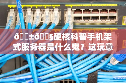 📱🔧硬核科普手机架式服务器是什么鬼？这玩意儿真能当服务器用吗？