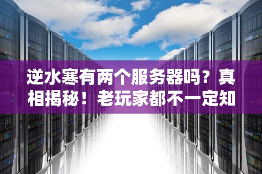 逆水寒有两个服务器吗？真相揭秘！老玩家都不一定知道的冷知识