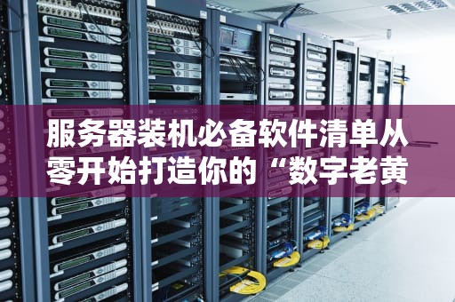 服务器装机必备软件清单从零开始打造你的“数字老黄牛”