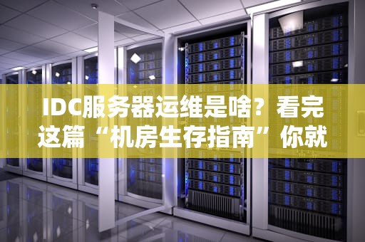 IDC服务器运维是啥？看完这篇“机房生存指南”你就懂了！