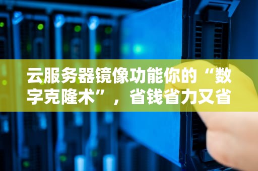 云服务器镜像功能你的“数字克隆术”，省钱省力又省心！