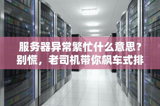 服务器异常繁忙什么意思？别慌，老司机带你飙车式排查！