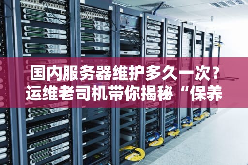 国内服务器维护多久一次？运维老司机带你揭秘“保养”那些事儿！