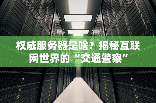 权威服务器是啥？揭秘互联网世界的“交通警察”