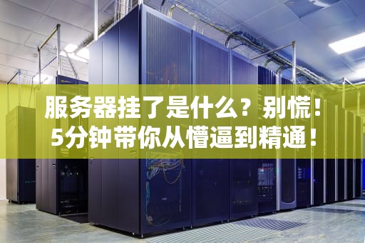 服务器挂了是什么？别慌！5分钟带你从懵逼到精通！