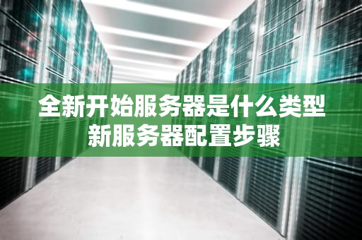 全新开始服务器是什么类型 新服务器配置步骤