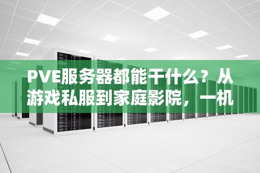 PVE服务器都能干什么？从游戏私服到家庭影院，一机多用的神奇操作！