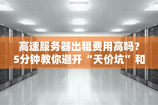 高速服务器出租费用高吗？5分钟教你避开“天价坑”和“智商税”！