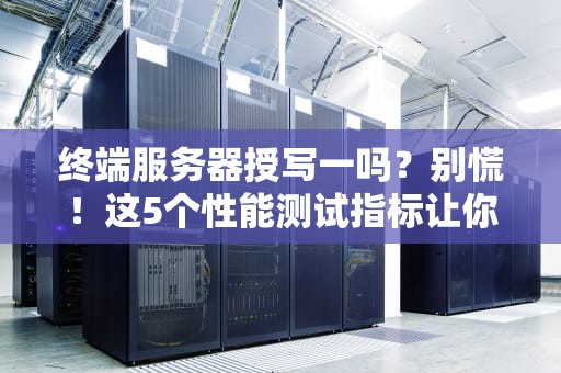 终端服务器授写一吗？别慌！这5个性能测试指标让你秒变老司机
