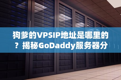 狗爹的VPSIP地址是哪里的？揭秘GoDaddy服务器分布与性能测评