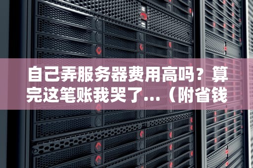 自己弄服务器费用高吗？算完这笔账我哭了…（附省钱攻略）