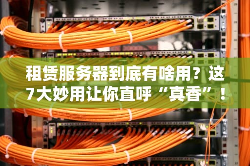 租赁服务器到底有啥用？这7大妙用让你直呼“真香”！