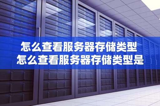 怎么查看服务器存储类型 怎么查看服务器存储类型是否正常