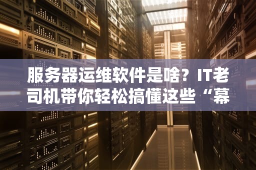 服务器运维软件是啥？IT老司机带你轻松搞懂这些“幕后英雄”
