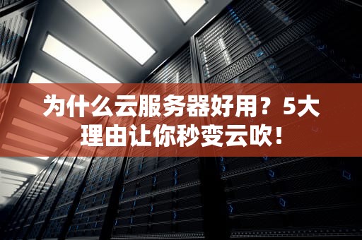 为什么云服务器好用？5大理由让你秒变云吹！
