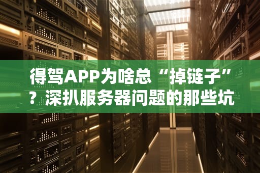 得驾APP为啥总“掉链子”？深扒服务器问题的那些坑！