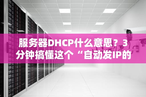 服务器DHCP什么意思？3分钟搞懂这个“自动发IP的快递员”！