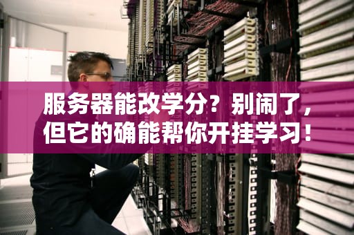 服务器能改学分？别闹了，但它的确能帮你开挂学习！