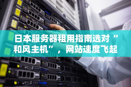 日本服务器租用指南选对“和风主机”，网站速度飞起！
