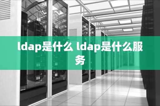 ldap是什么 ldap是什么服务