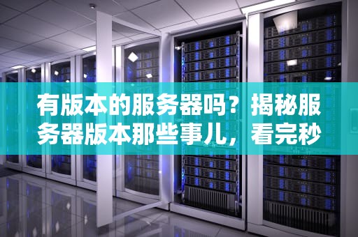有版本的服务器吗？揭秘服务器版本那些事儿，看完秒变老司机！