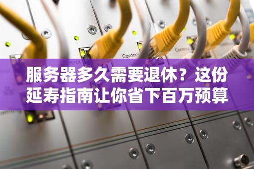 服务器多久需要退休？这份延寿指南让你省下百万预算！