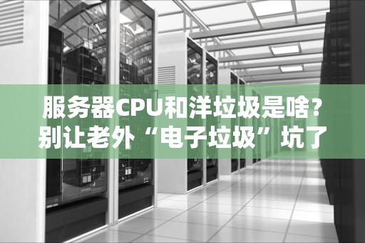 服务器CPU和洋垃圾是啥？别让老外“电子垃圾”坑了你的钱包！