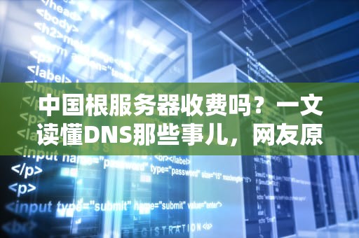 中国根服务器收费吗？一文读懂DNS那些事儿，网友原来我被割韭菜这么多年？
