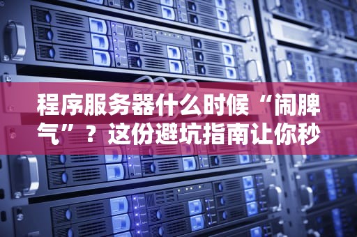 程序服务器什么时候“闹脾气”？这份避坑指南让你秒变运维大神！