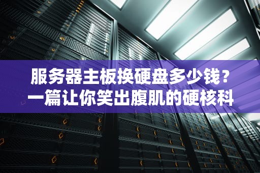 服务器主板换硬盘多少钱？一篇让你笑出腹肌的硬核科普！