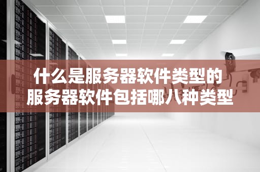 什么是服务器软件类型的 服务器软件包括哪八种类型