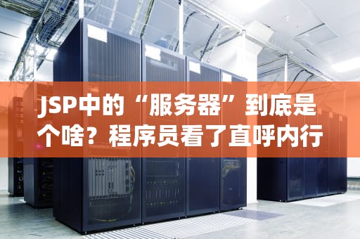 JSP中的“服务器”到底是个啥？程序员看了直呼内行！
